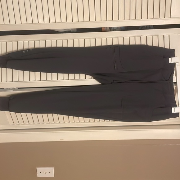 Heart and soul women’s scrub set. Small top. Medium bottoms. Gray color. - Picture 2 of 4